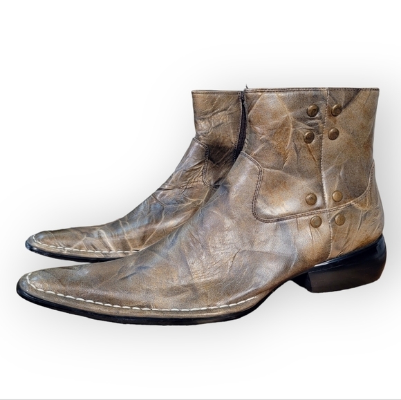 IMPULSE by Steeple Gate Men\'s Leather Ankle Boots Size 8 main image 13